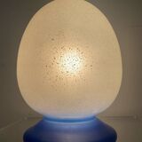 80s glass paste egg lamp