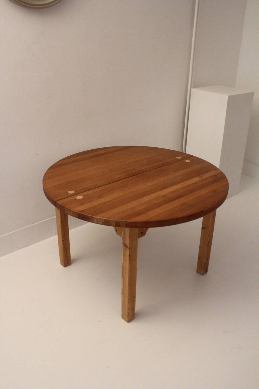 Table ronde scandinave a rallonge design Tage Poulsen