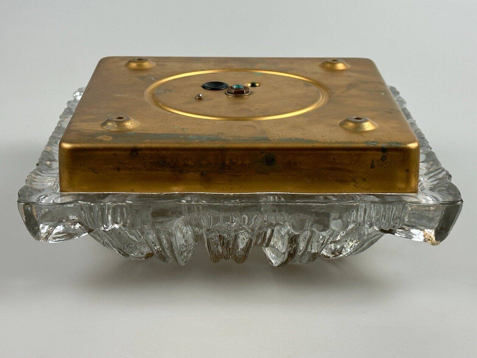 60s 70s ceiling lamp or wall lamp Germany Ice Glass Space Age Design