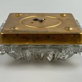 60s 70s ceiling lamp or wall lamp Germany Ice Glass Space Age Design