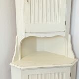 White corner cabinet Sweden 70s