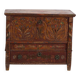 Polychrome pine wedding chest – Central Europe, 1889