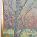 Oil on canvas landscape, 49 x 67 cm signature to be identified