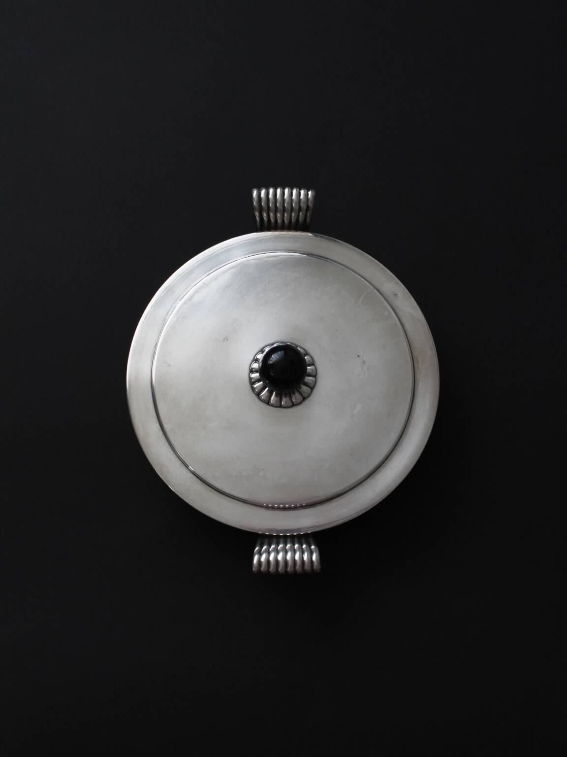 C.G. Hallberg Art Deco Silver Plated Serving Dish With Lid, Sweden, 1930s