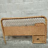Vintage 50s rattan headboard