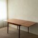 Danish modern teak extendable dining table model 24 by Ansager Møbler 1960s
