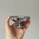 Set of 5 vintage silver-plated ice cream cups