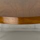 Italian round table with tapered brass leg ends, 1950s