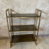 Glass and brass shelf