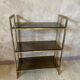 Glass and brass shelf