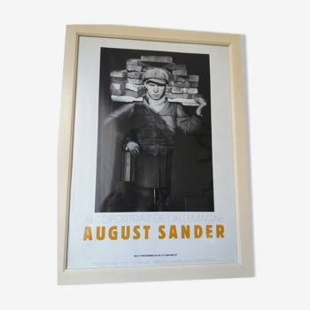 August Sander exhibition poster Paris 1987