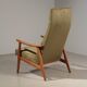 Fauteuil vintage velours vert