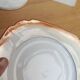 Orange porcelain dessert plates
