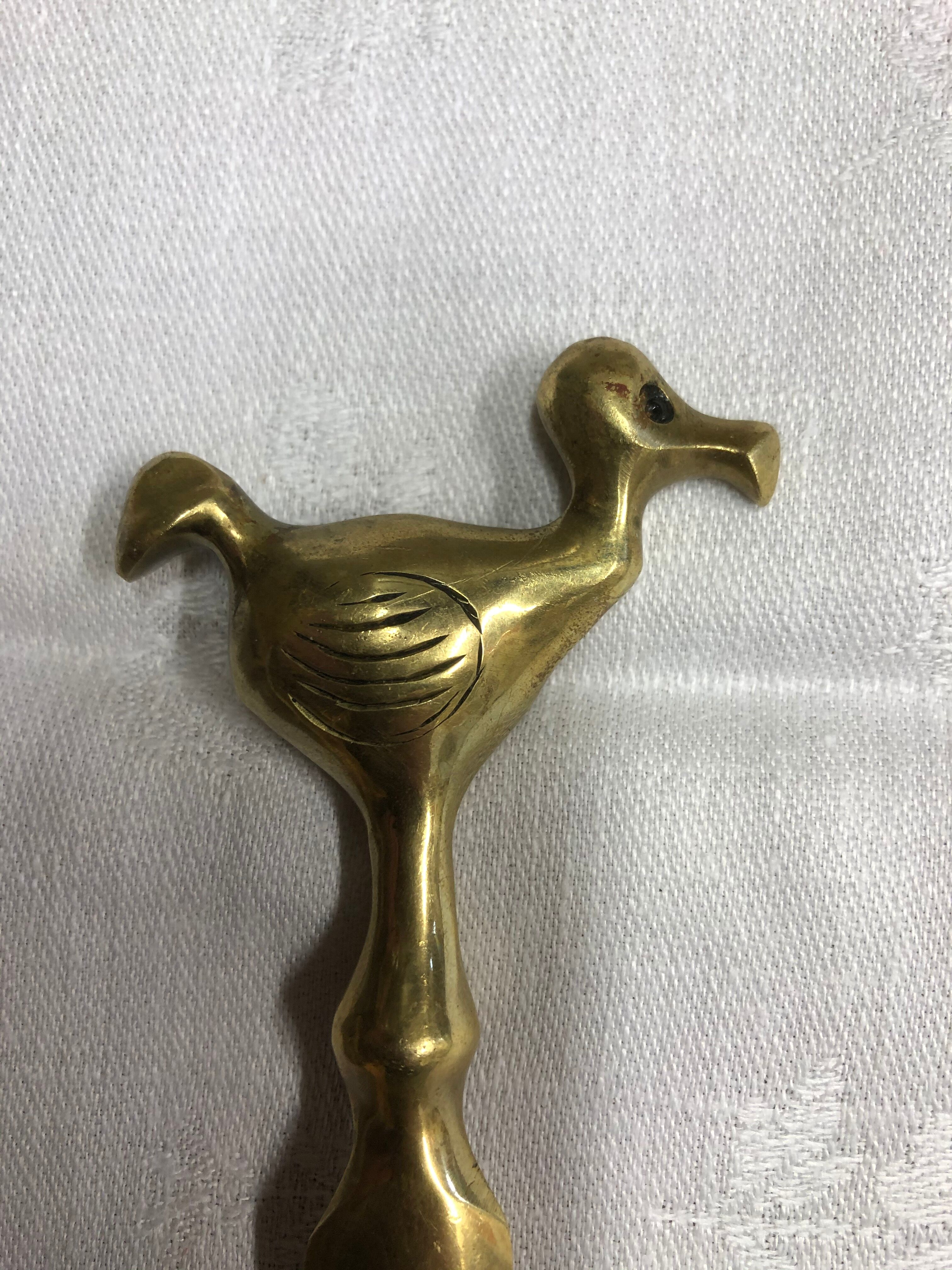 Brass letter opener 70s