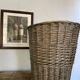 XXL 57cm grey wicker basket