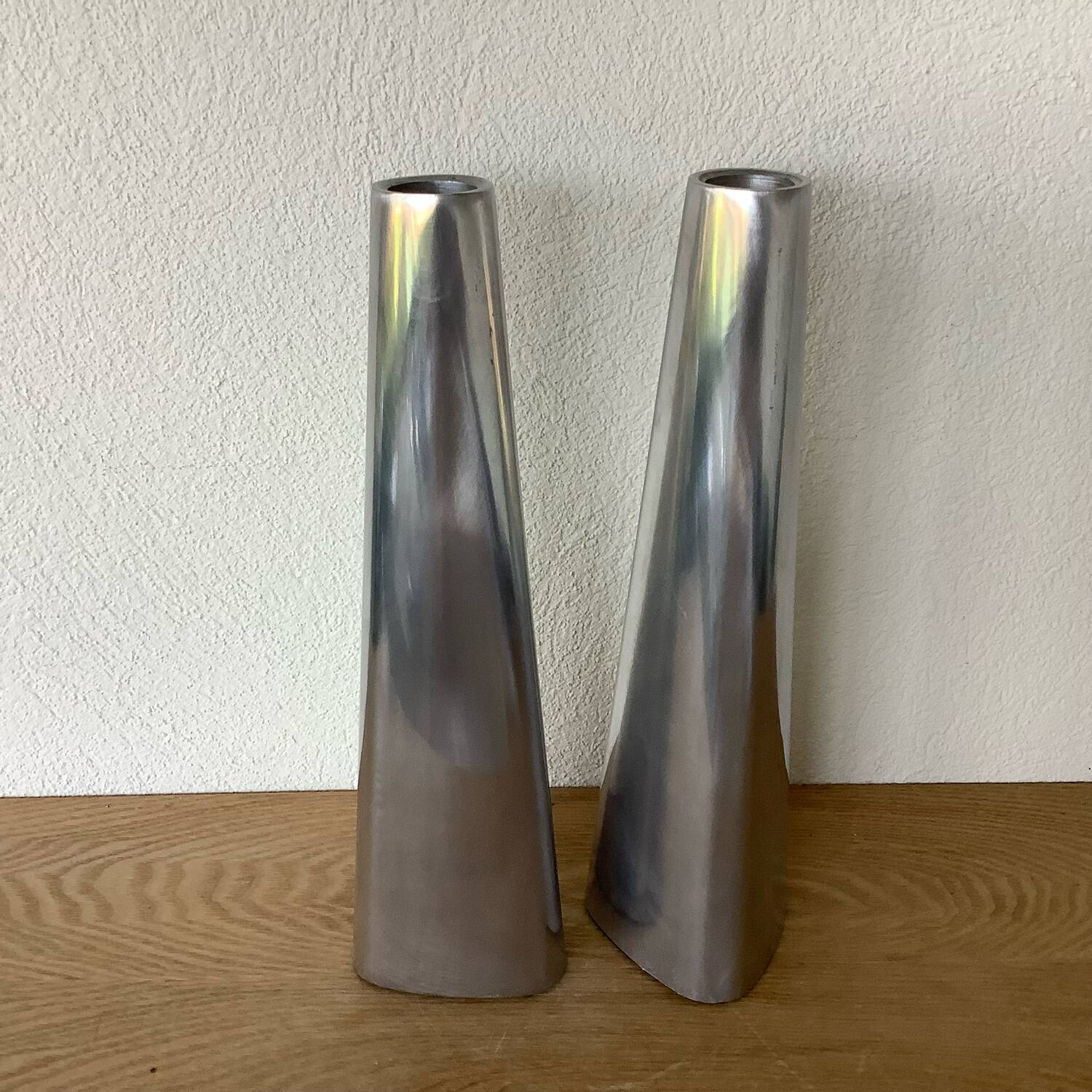 7 Vintage IKEA Chrome Candle Holders Ehlén Johansson Renos + Erika Pekari