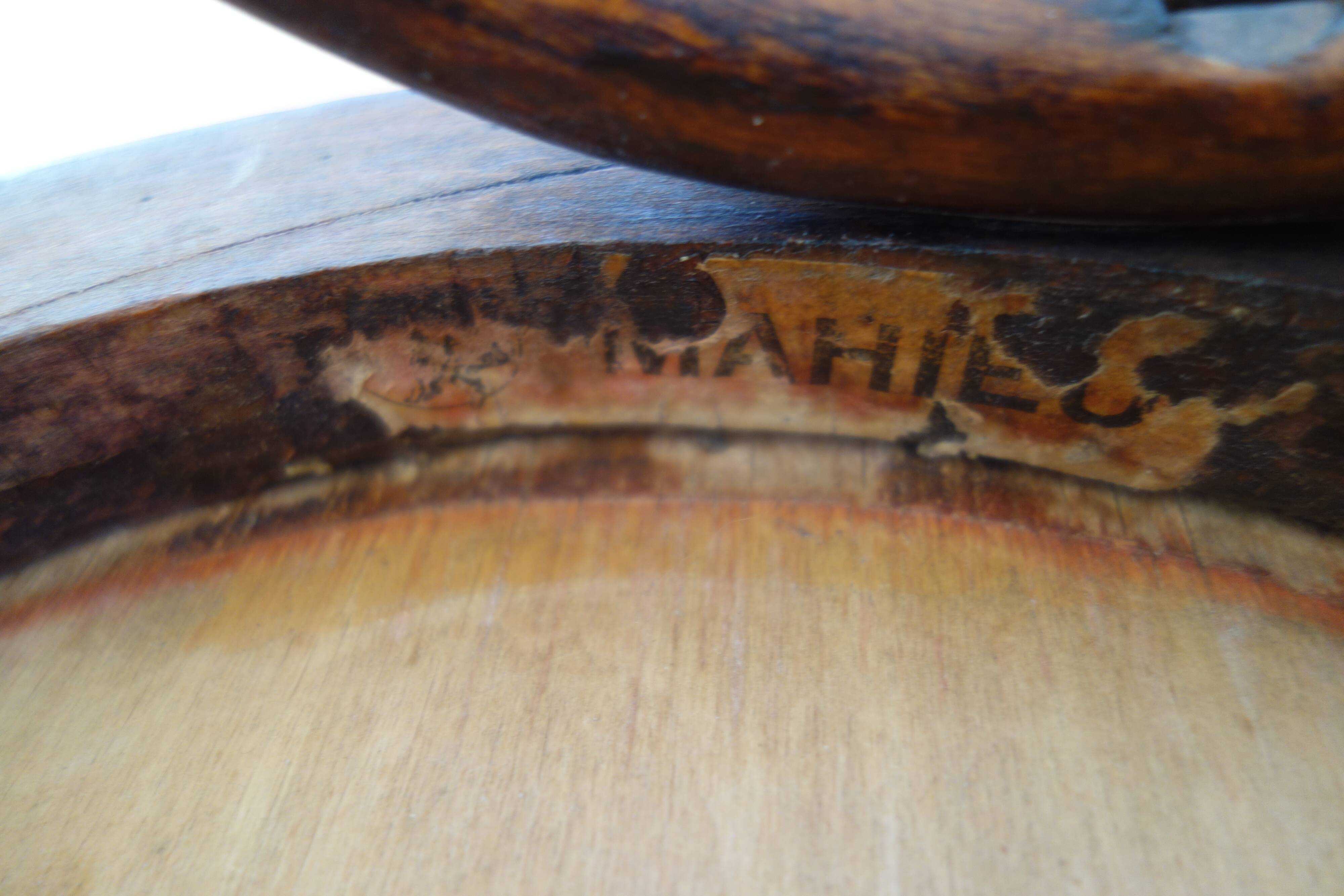 2 old Mahieu  stools