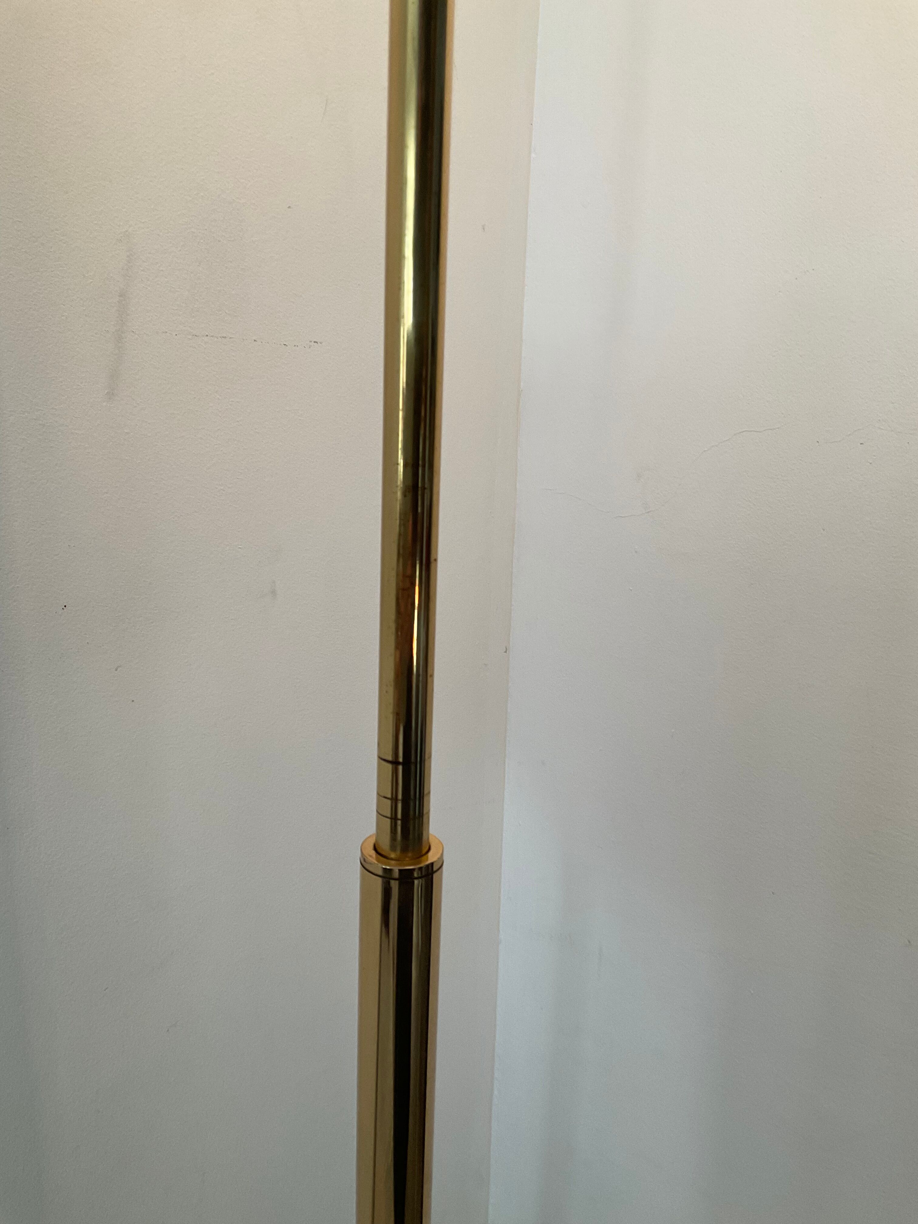 Floor lamp reader of the 70s in brass