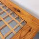 Vintage modernist coffee table in pine and glass from the 70s and 80s.