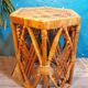 Bamboo and rattan side table 1960s
