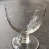 Old aperitif glasses and liqueur