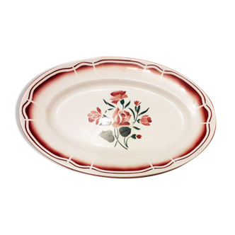 Service dish, floral decoration