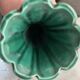 Pair of Art Deco vases circa 1920 - green glazed ceramic