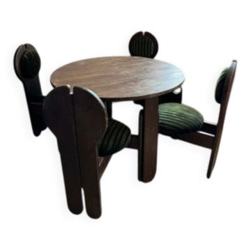 Ensemble de salle à manger vintage par Szedleczky Mária, années 1960, ensemble de 5.