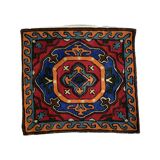 Hand embroidered wool cushion cover 40x40 cm