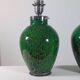 Pair of chrome glass table lamps Ikora WMF Art Deco Karl Wiedmann 1930
