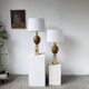 Pair of Philippe Barbier table lamps from the 70s