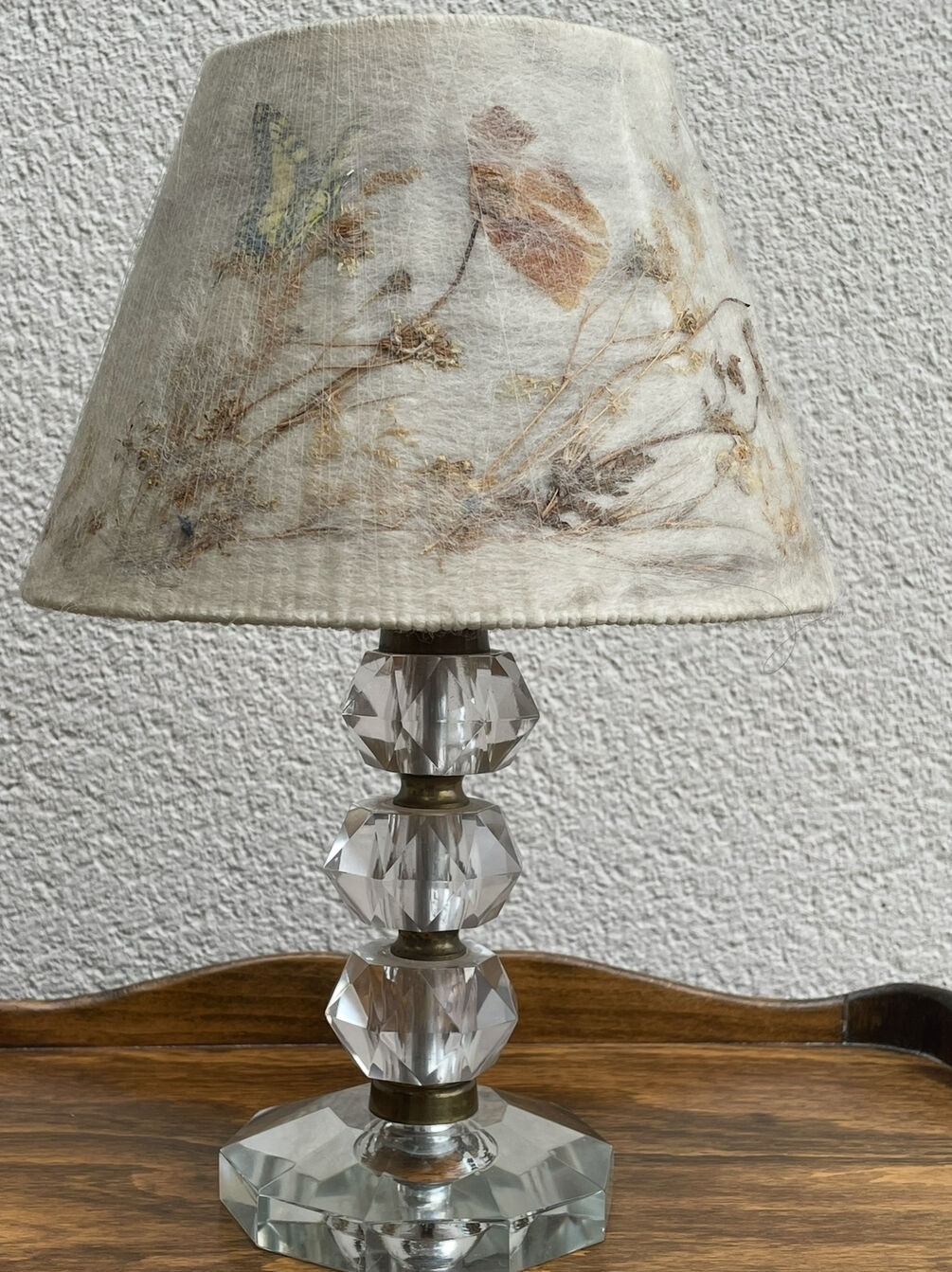 Paire d’abats- jour artisanale vintage