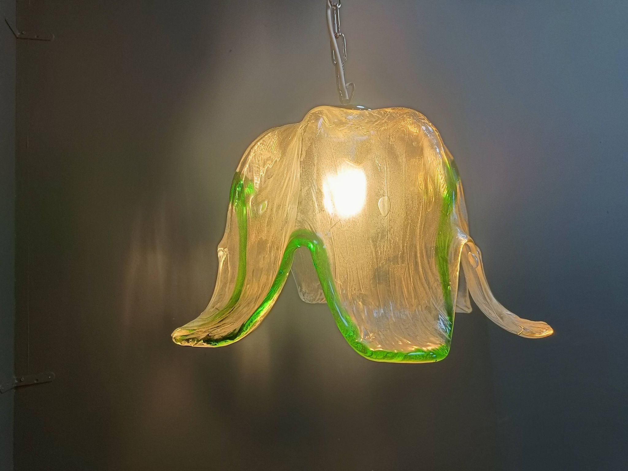 Suspension en verre de Murano, pour Mazzega, années 1960