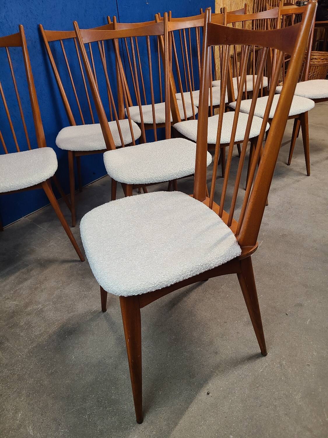 Chaises années 60 scandinave rénovées