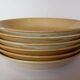 6 CNP Village stoneware skullcap plates