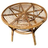 Rattan coffee table 60'S