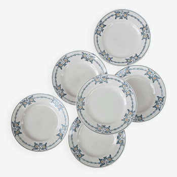 Assiettes plates x6 St Amand