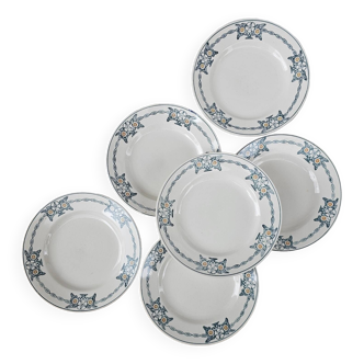 Assiettes plates x6 St Amand