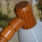 Lampe articulée en pin vintage