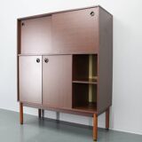 1970s Italian Cabinet With Sliding Doors