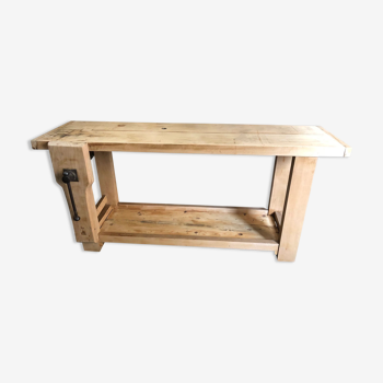 Etabli en bois ancien menuisier