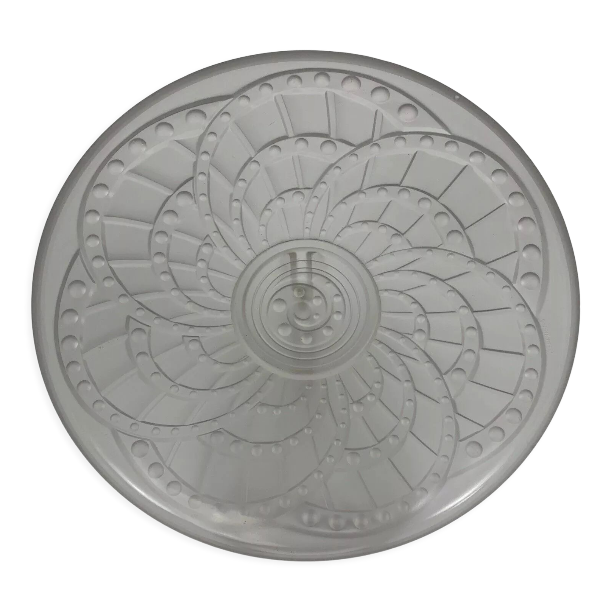 Cup art deco frosted glass model arc by Jacques Landier 35 cms