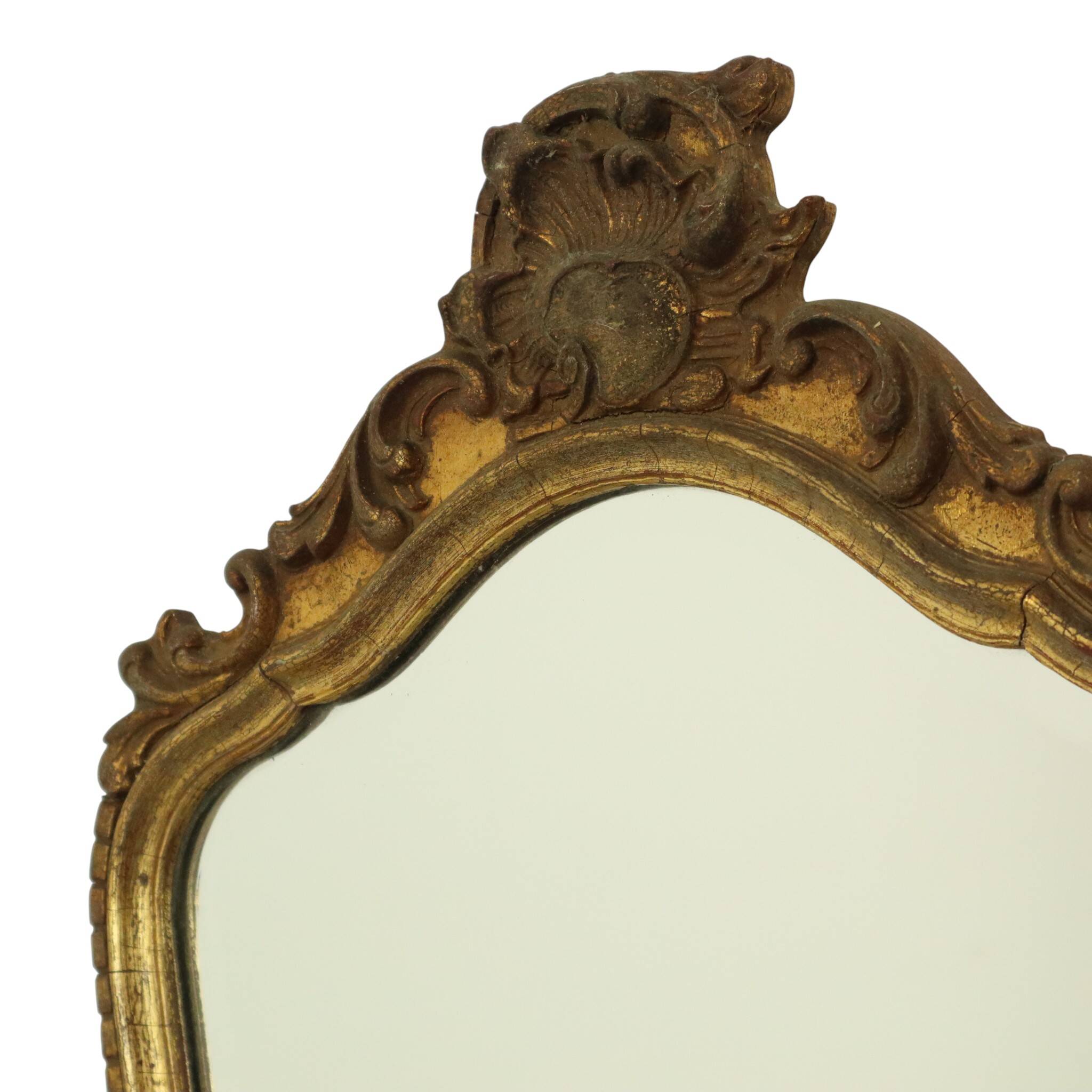 Mid Century Gold Leaf Mirror Classic Deknudt Fifties