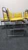A set of 6 vintage  metal framed dinning chairs