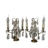 Pair of bronze candlesticks