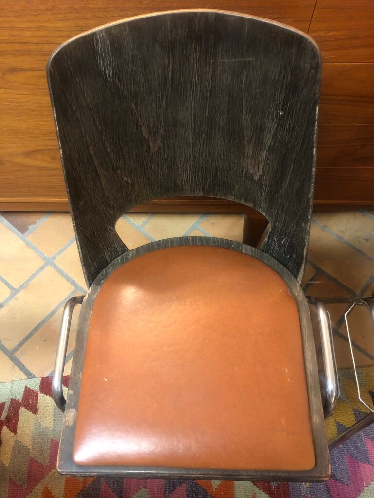 Set of 4 chairs model Barrel Manhattan circa 1970