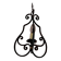 Vintage wrought iron chandelier