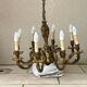 Vintage bronze louis xv style chandelier – 8 lights