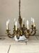 Vintage bronze louis xv style chandelier – 8 lights