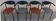 4 gondola-style chairs with plush metal structure and imitation leather
